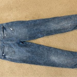 Button fly boyfriend jeans